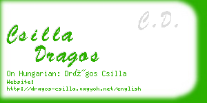 csilla dragos business card